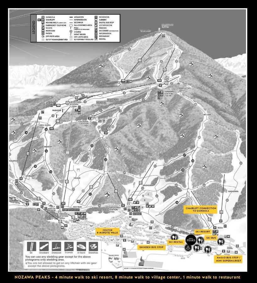 Nozawa Peaks Villa Esterno foto